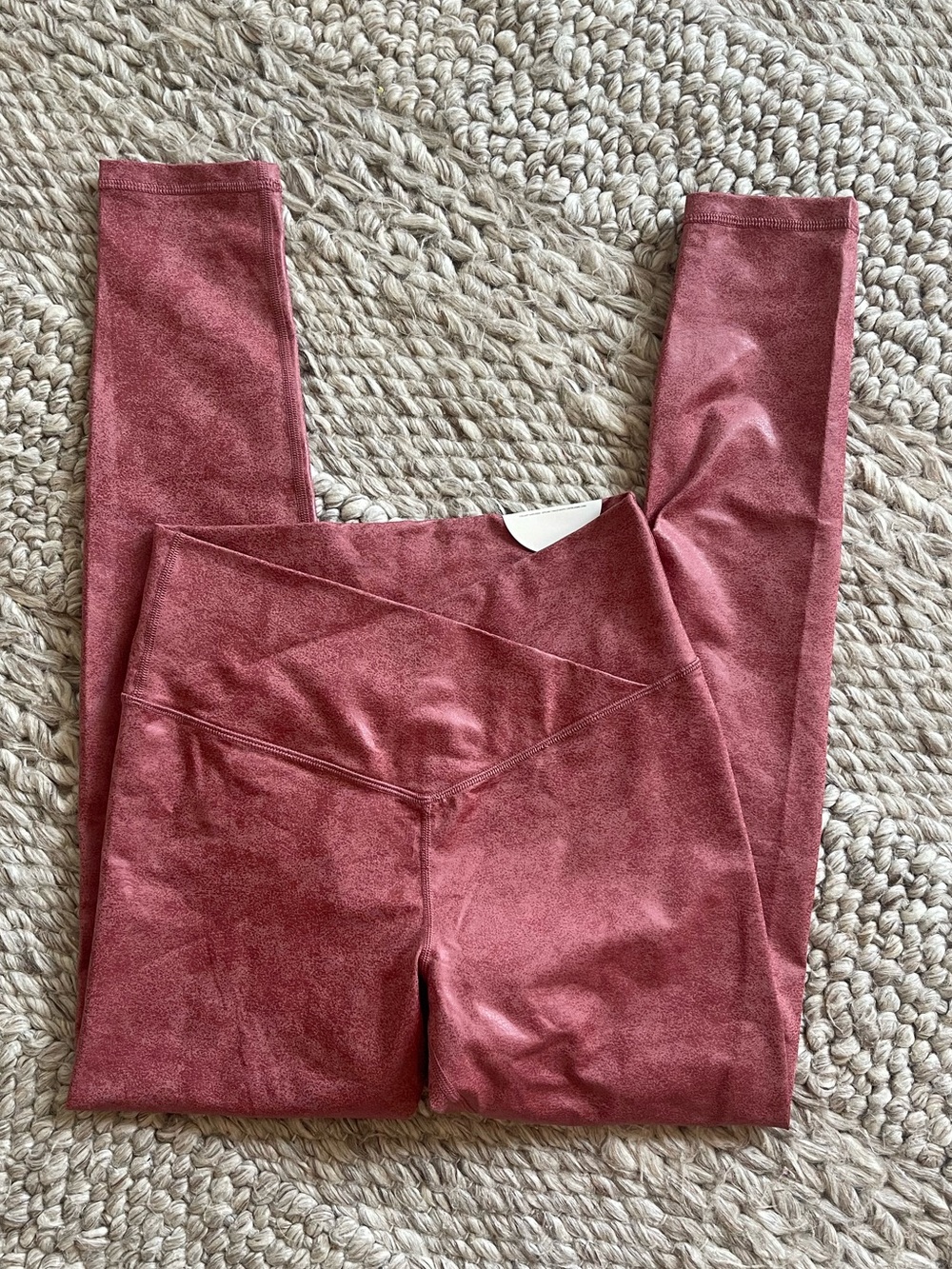 Aerie Mauve Rose Leggings - High-Rise V-Waist